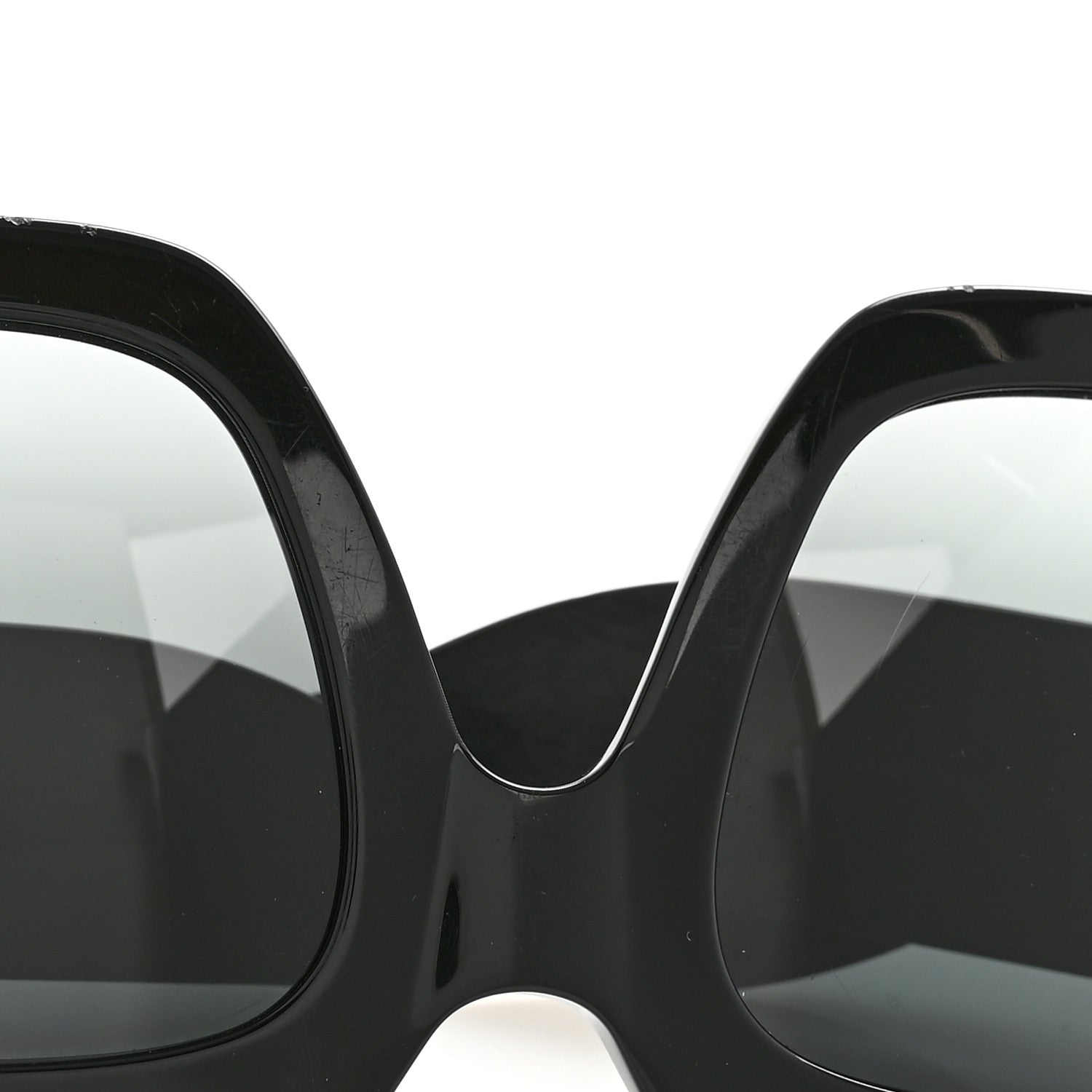 Gucci Square Frame Glitter GG0102S Sunglasses Black 9 of 9