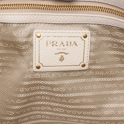 Prada Sacca Vitello Daino Tote Shoulder Bag Talco 6 of 8