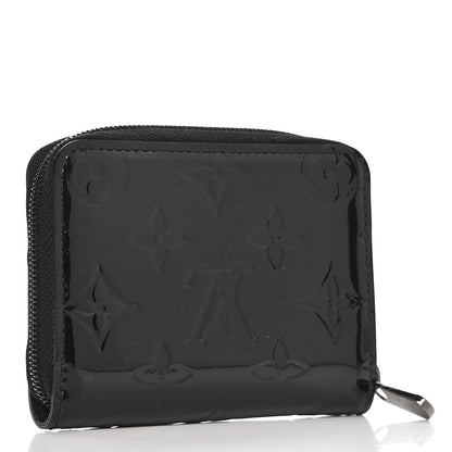 Louis Vuitton Vernis Zippy Coin Purse Wallet Noir Magnetique 3 of 7