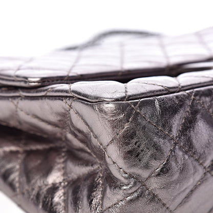 Chanel Metallic Aged Calfskin Quilted 2.55 Reissue 226 Silver 11 of 14