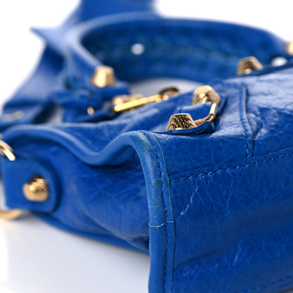 Balenciaga Agneau Giant 12 Gold Hardware Mini City Bleu Lazuli 5 of 15