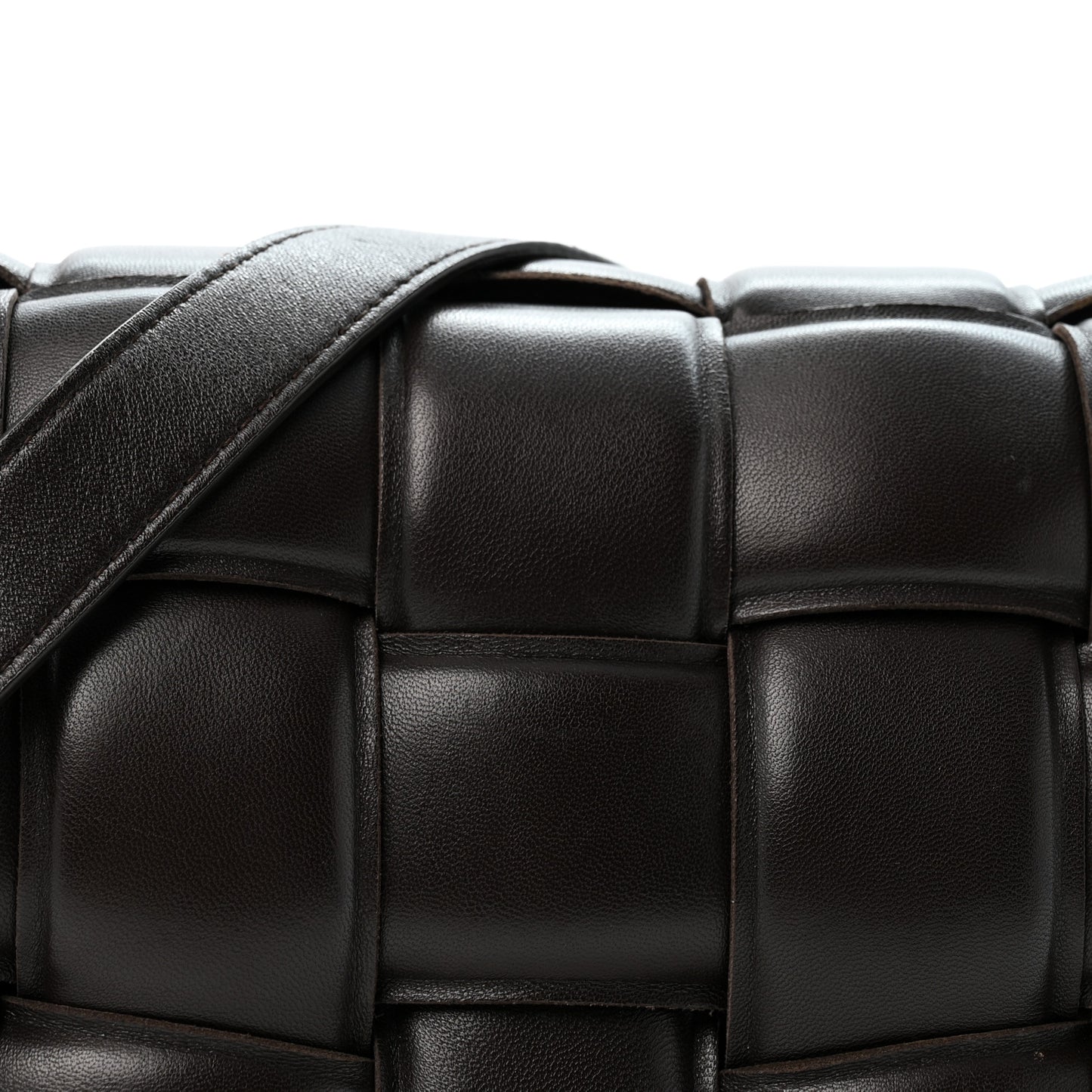 Nappa Maxi Intrecciato Padded Cassette Crossbody Bag Fondant