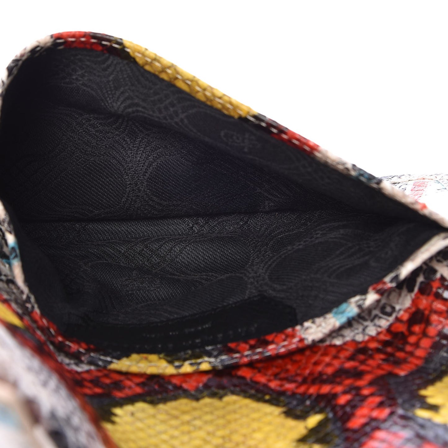 Python Calfskin Embossed PS1 Wallet Multicolor