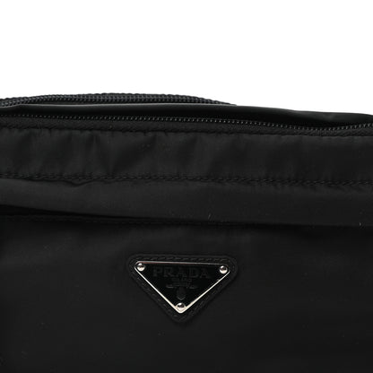 Prada Tessuto Nylon Double Pocket Belt Bag Black 8 of 10