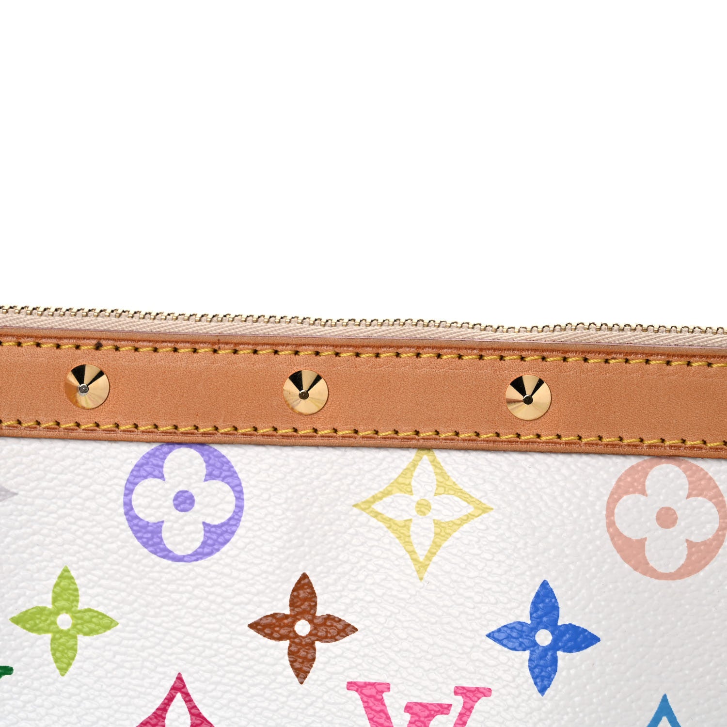 Louis Vuitton Monogram Multicolor Pochette Accessories White 15 of 17