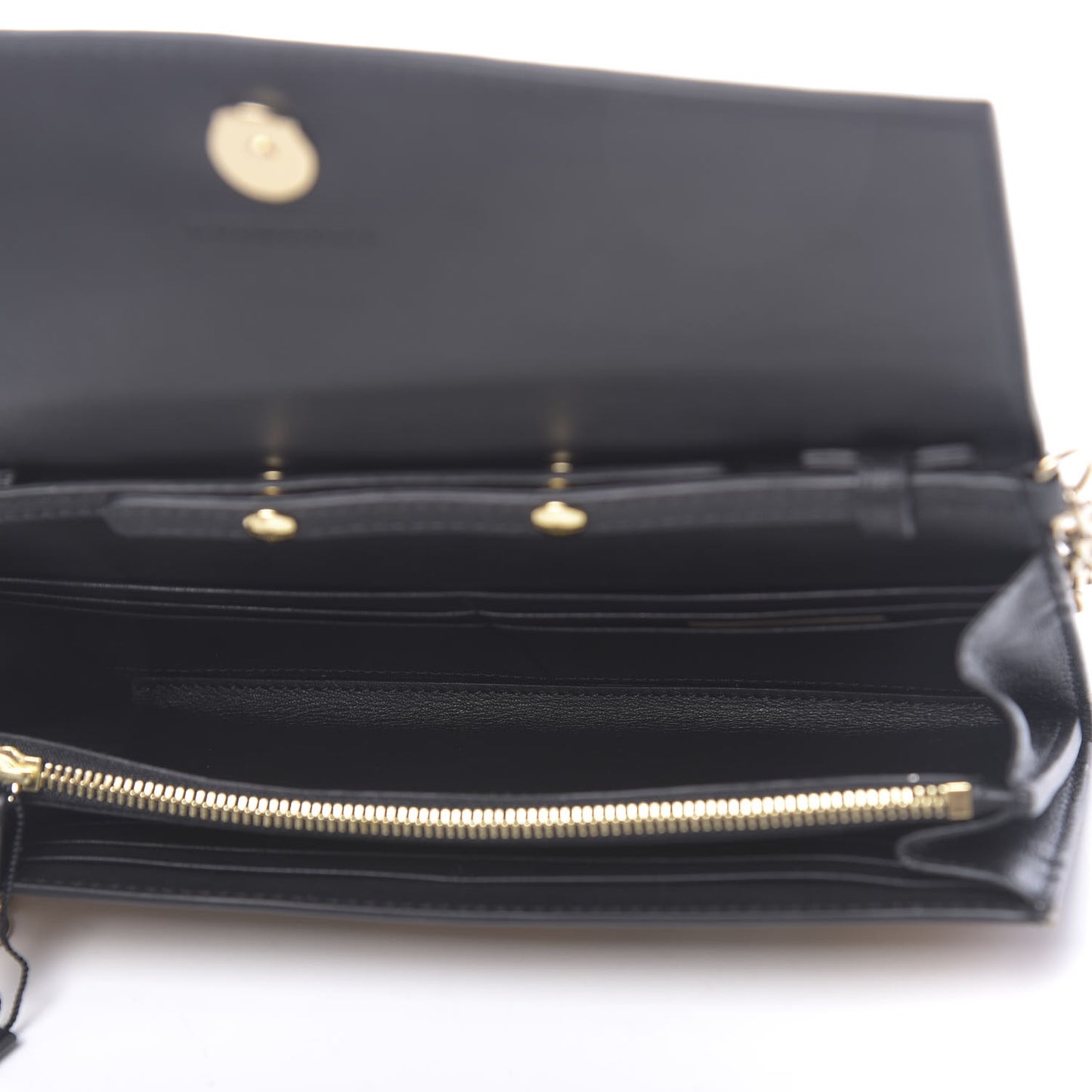 Calfskin House Check Henley Wallet On Chain Black