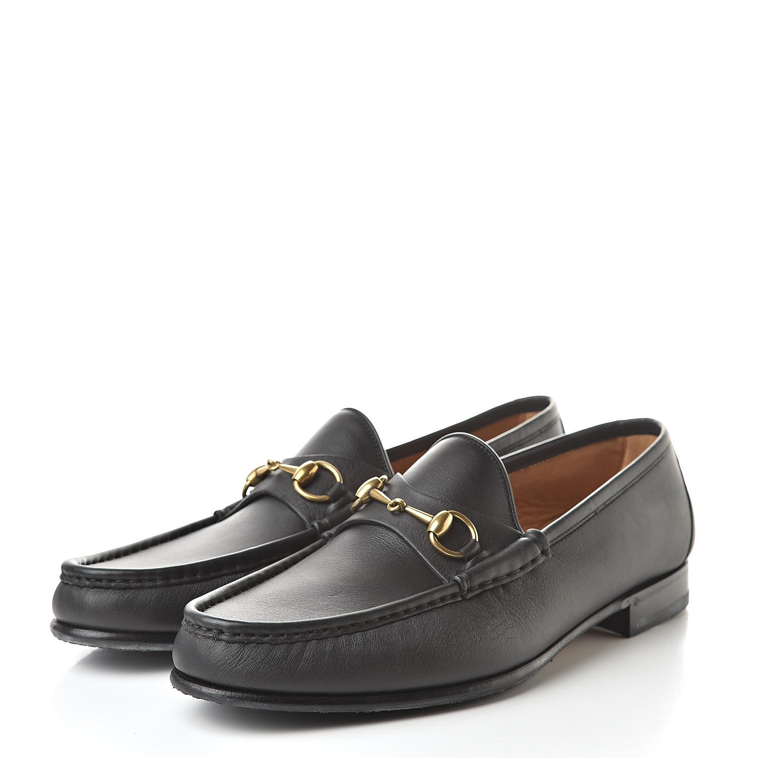 Gucci Calfskin Mens 1953 Horsebit Loafers 11.5 Black 3 of 10