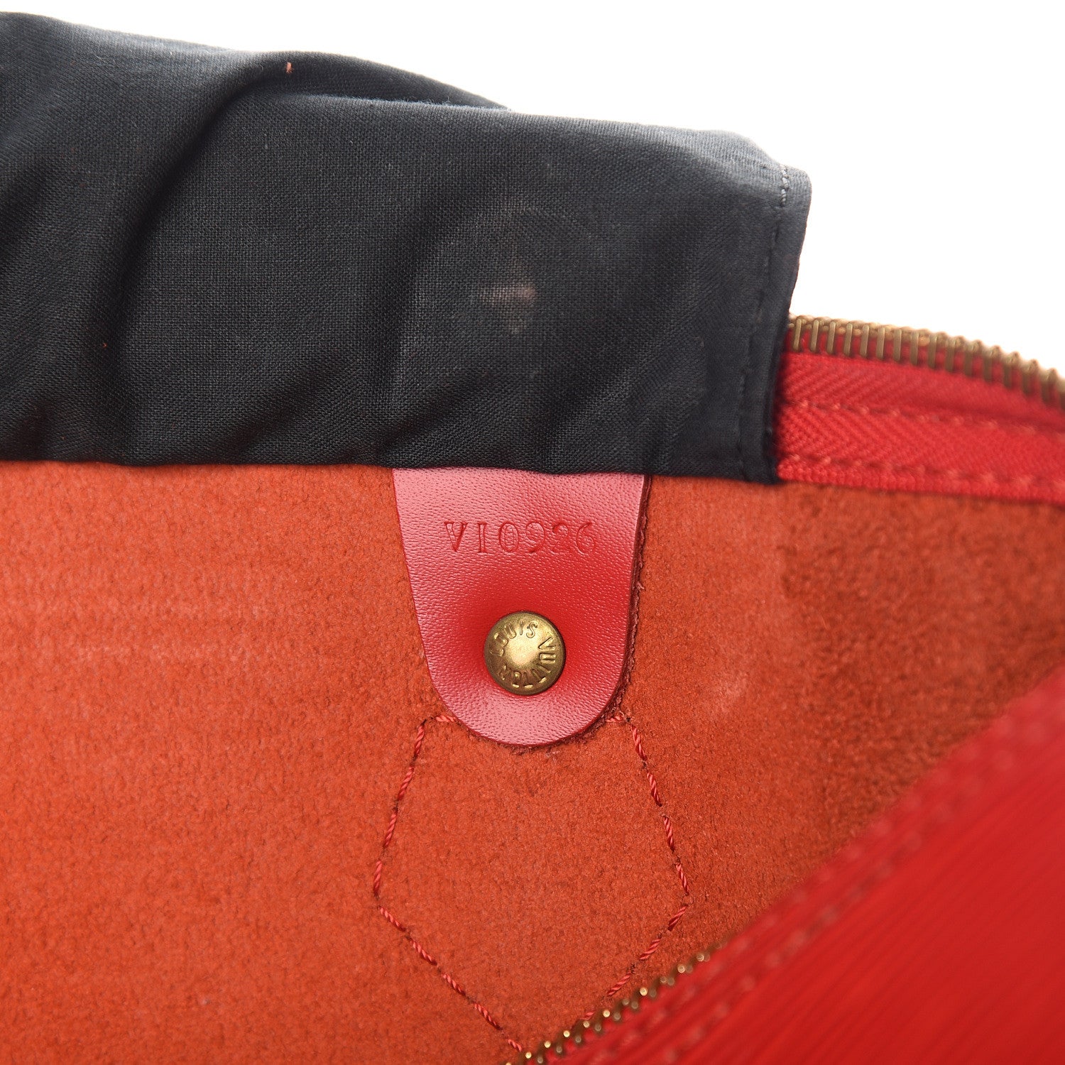Louis Vuitton Epi Speedy 30 Castillan Red 6 of 20