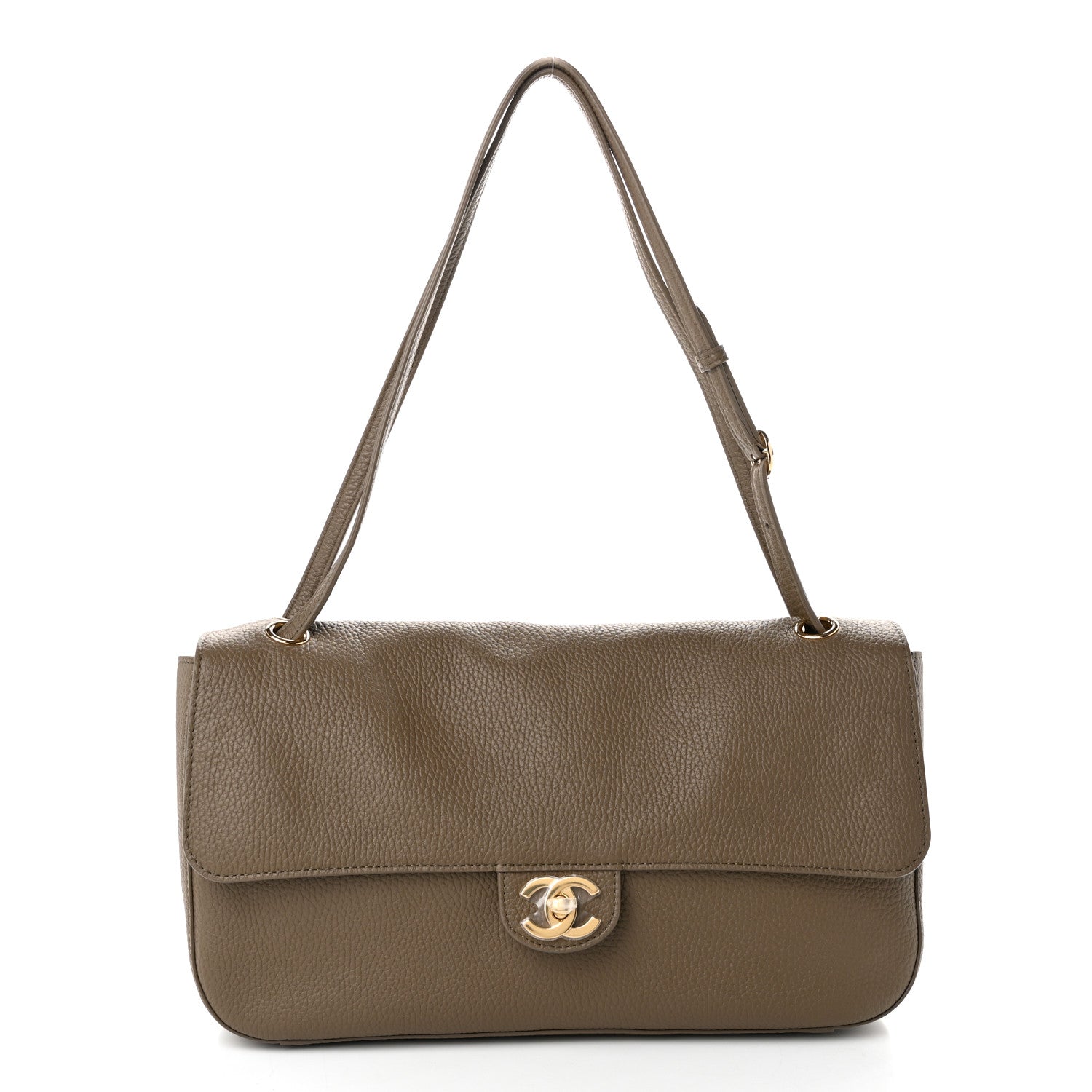 Chanel Grained Calfskin Small Souplissimo Maxi Flap Light Brown 1 of 10