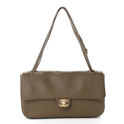 Chanel Grained Calfskin Small Souplissimo Maxi Flap Light Brown 1 of 10