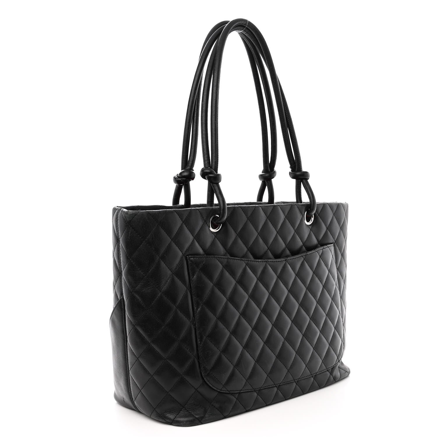 Chanel Calfskin Quilted Large Cambon Tote Black 3 of 18