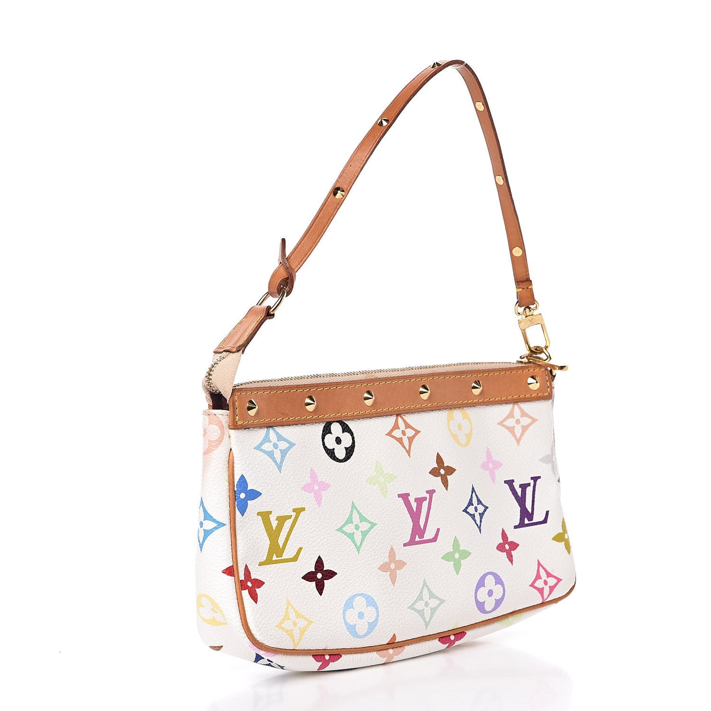 Monogram Multicolor Pochette Accessories White