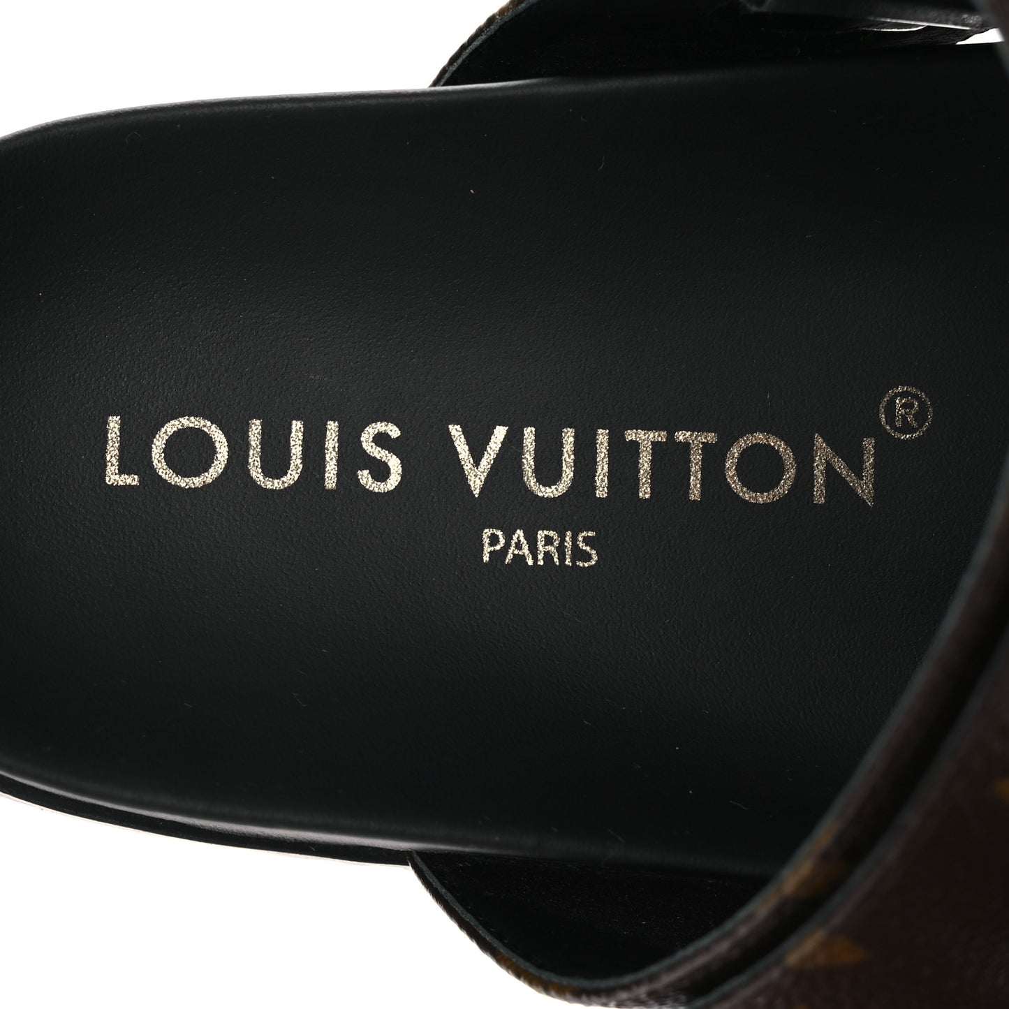 Monogram Bom Dia Mule Sandals 38 Black