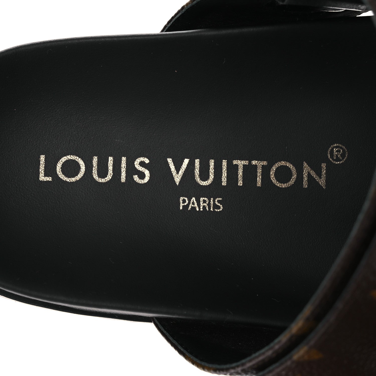 Louis Vuitton Monogram Bom Dia Mule Sandals 38 Black 9 of 12