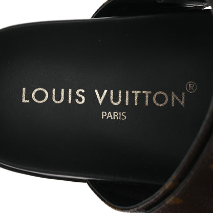 Louis Vuitton Monogram Bom Dia Mule Sandals 38 Black 9 of 12