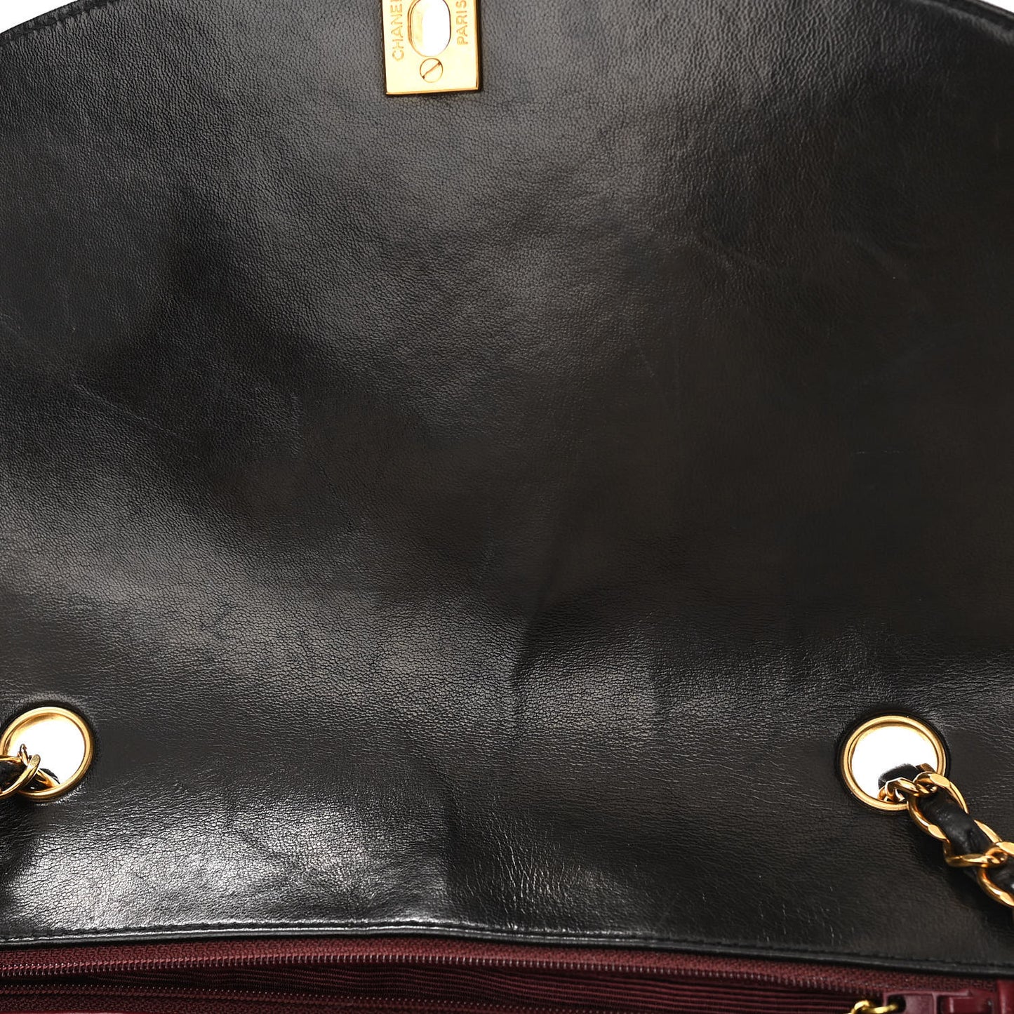 Lambskin Quilted Medium Single Flap Black