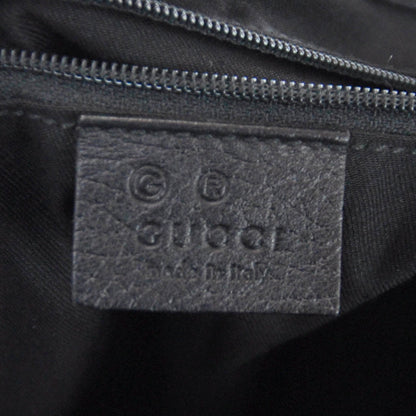 Gucci Canvas Bamboo Horsebit Print Hobo Black 9 of 9