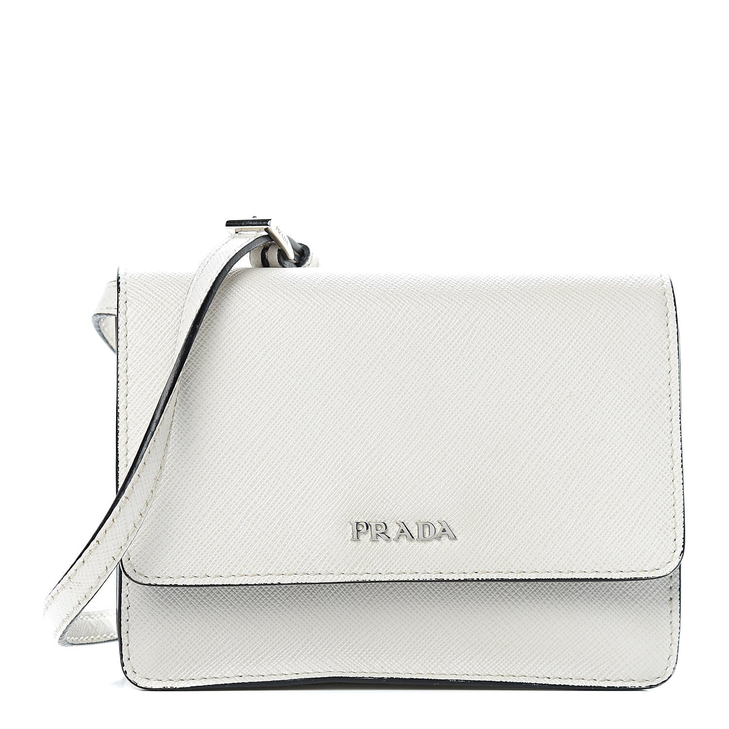 Prada Saffiano Lux Small Crossbody Talco 1 of 10