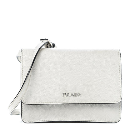 Prada Saffiano Lux Small Crossbody Talco 1 of 10