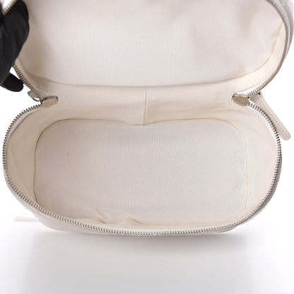 Chanel Crumpled Calfskin PVC Quilted Backpack White 5 of 11
