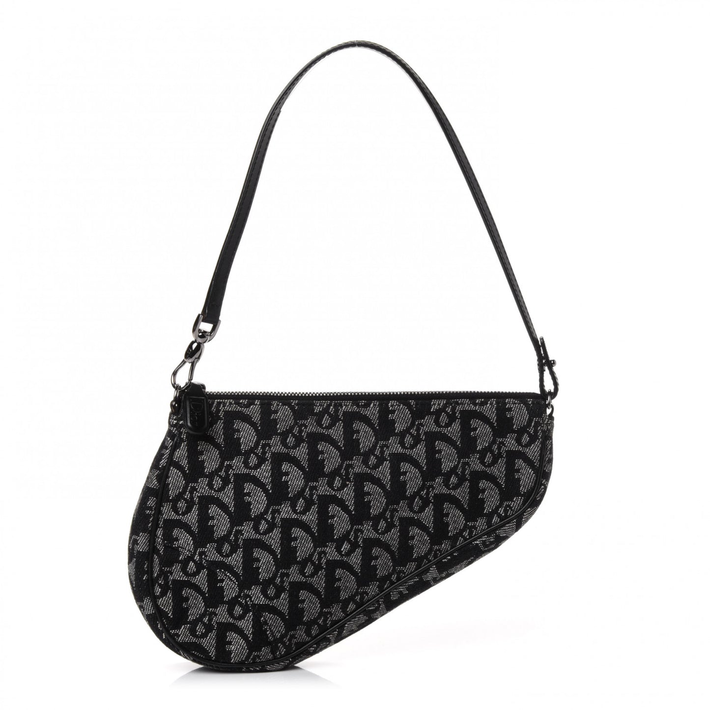 Monogram Mini Saddle Pochette Black