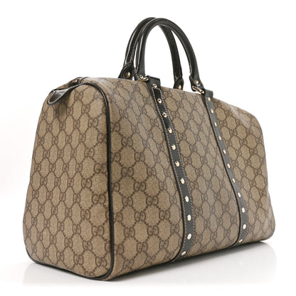 Gucci Monogram Guccissima Hearts Studded Medium Joy Boston Dark Brown 3 of 10