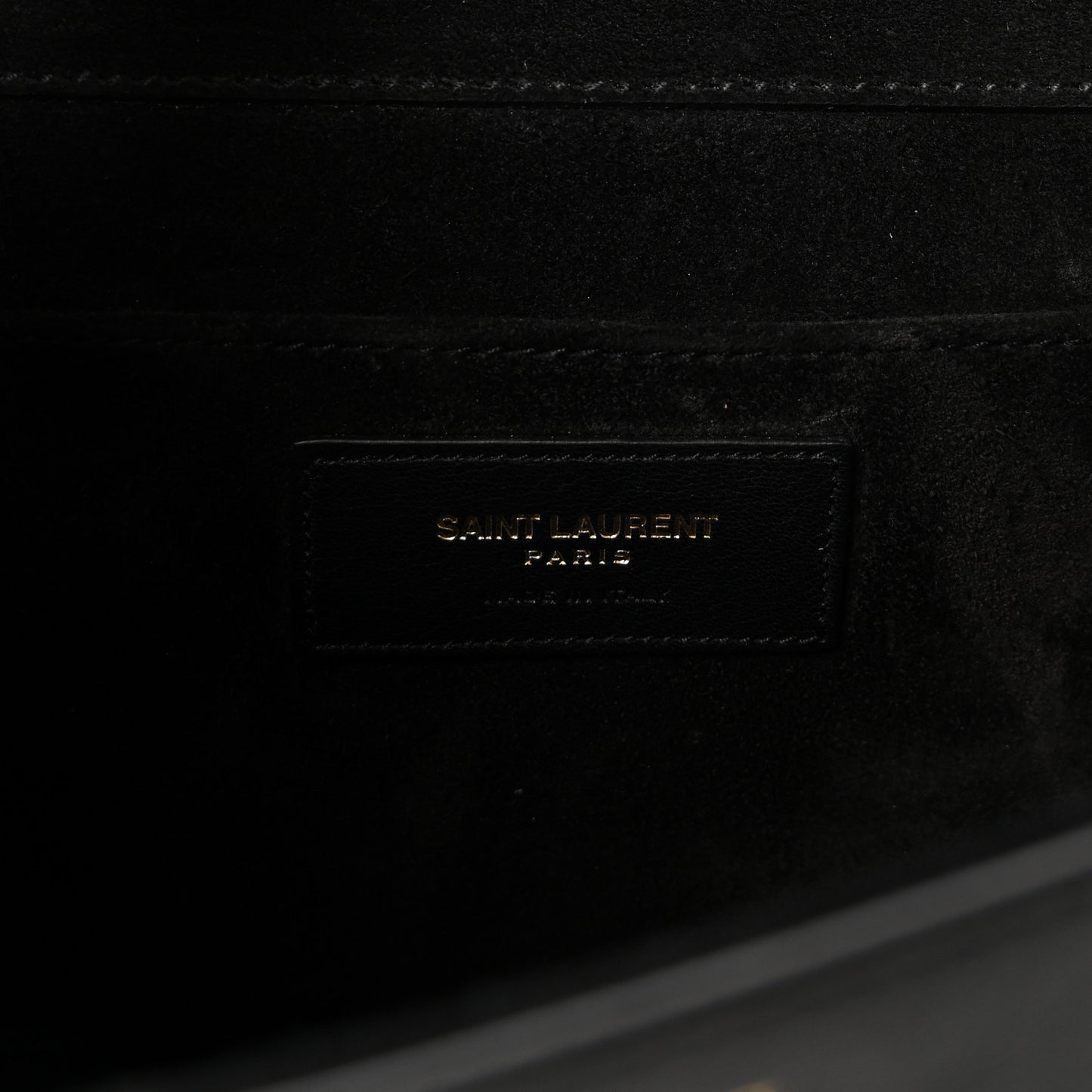 Calfskin Classic Y Ligne Clutch Black Black