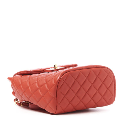 Chanel Calfskin Quilted Mini Urban Spirit Backpack Red 4 of 11