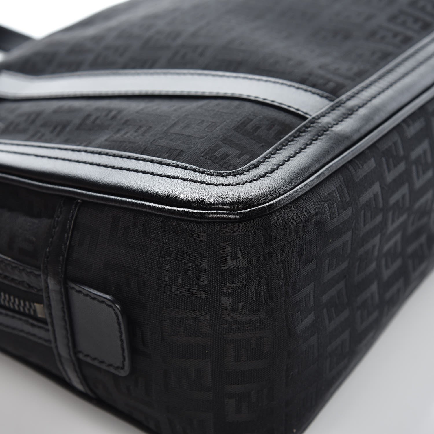 Fendi Zucchino Satchel Black 10 of 11