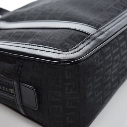 Fendi Zucchino Satchel Black 10 of 11