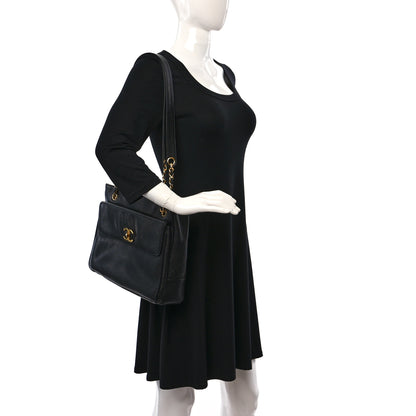 Chanel Caviar Shoulder Bag Black 2 of 9