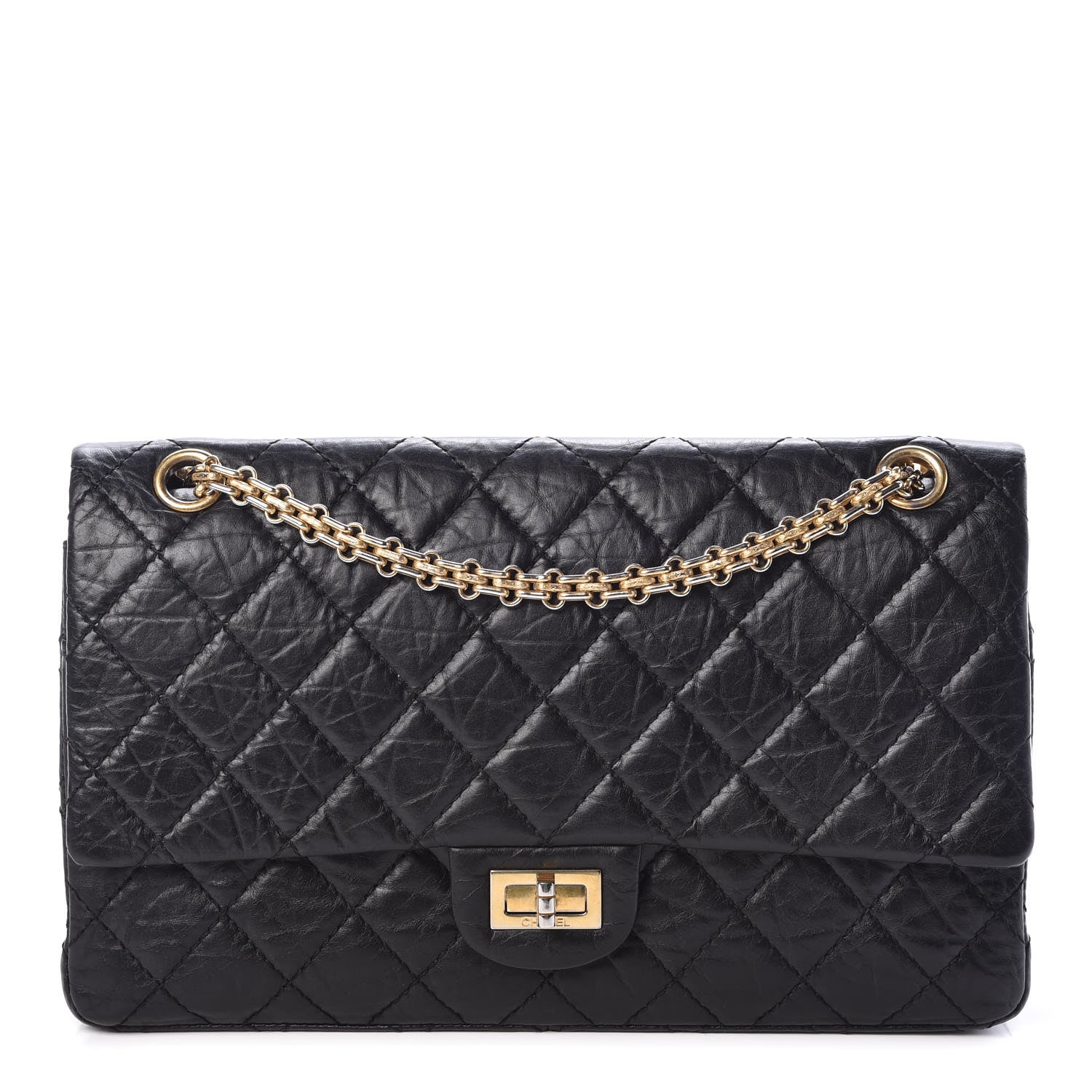 Chanel Aged Calfskin Quilted 2.55 Reissue 226 Flap Black 1 of 10