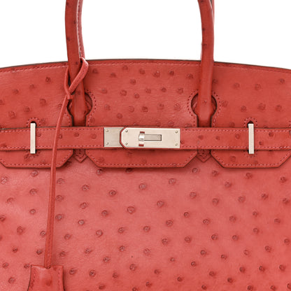 Hermes Ostrich Birkin 30 Bougainvillea 8 of 14