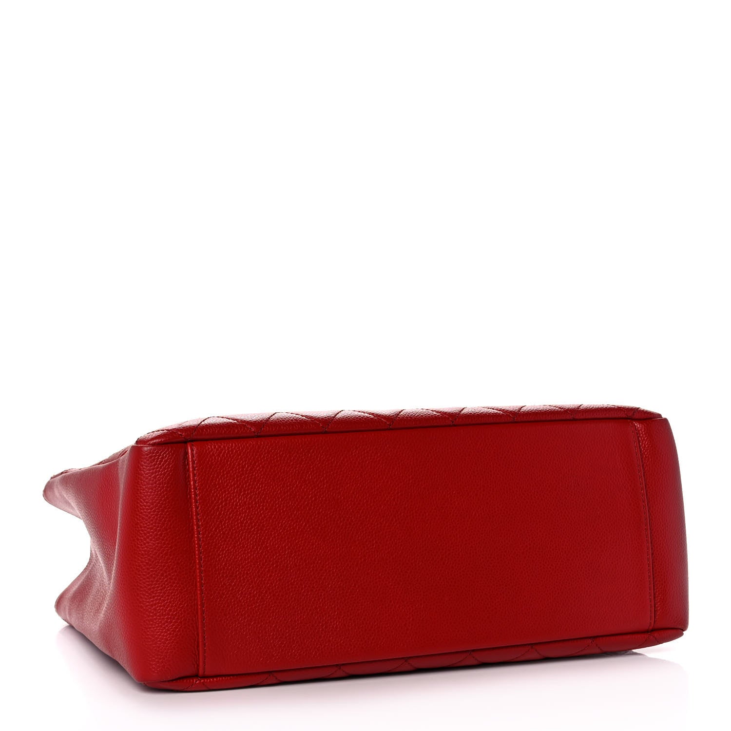 Chanel Caviar Quilted Grand Shopping Tote GST Red 4 of 11