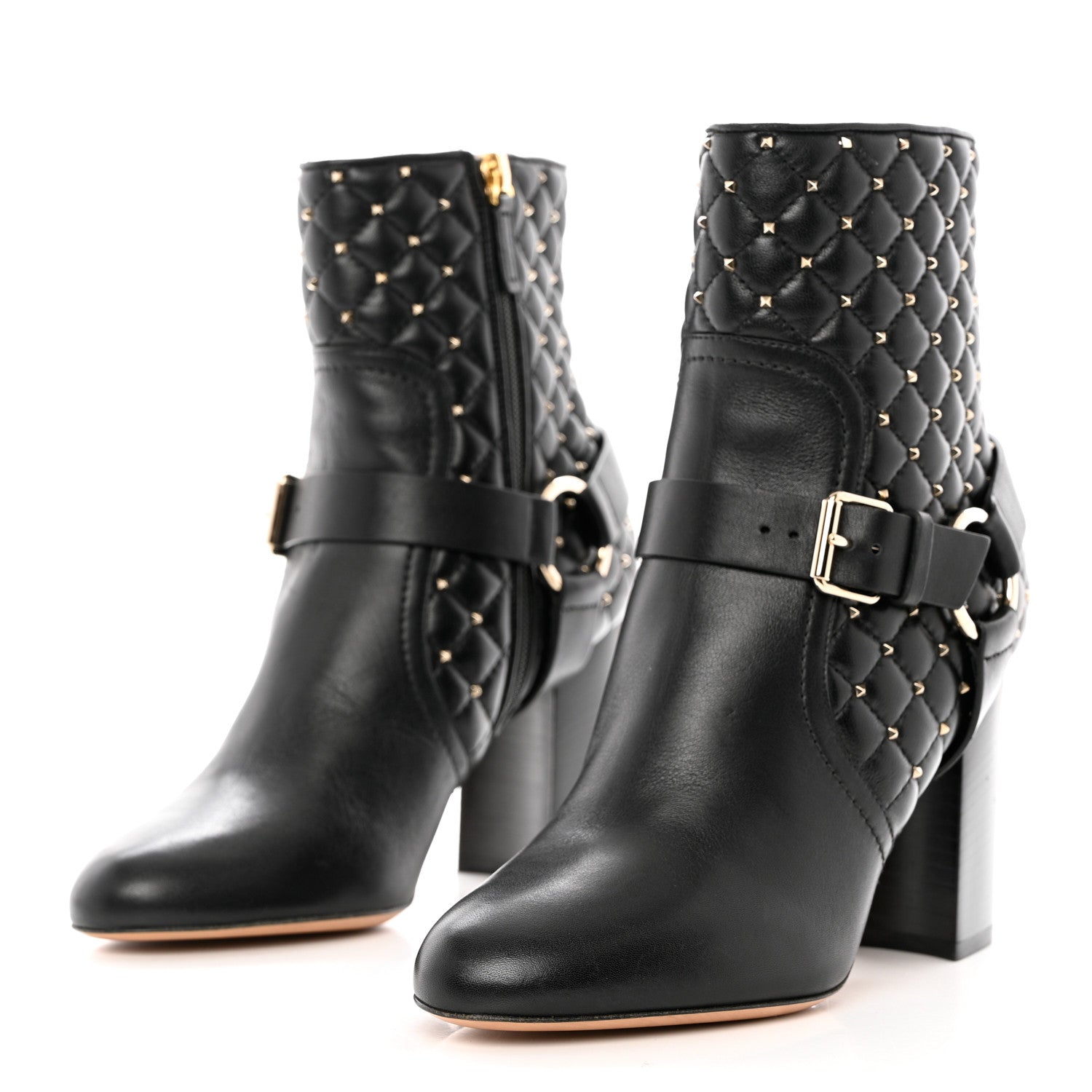 Valentino Garavani Nappa Rockstud Spike 90mm Ankle Boots 36.5 Black 3 of 11