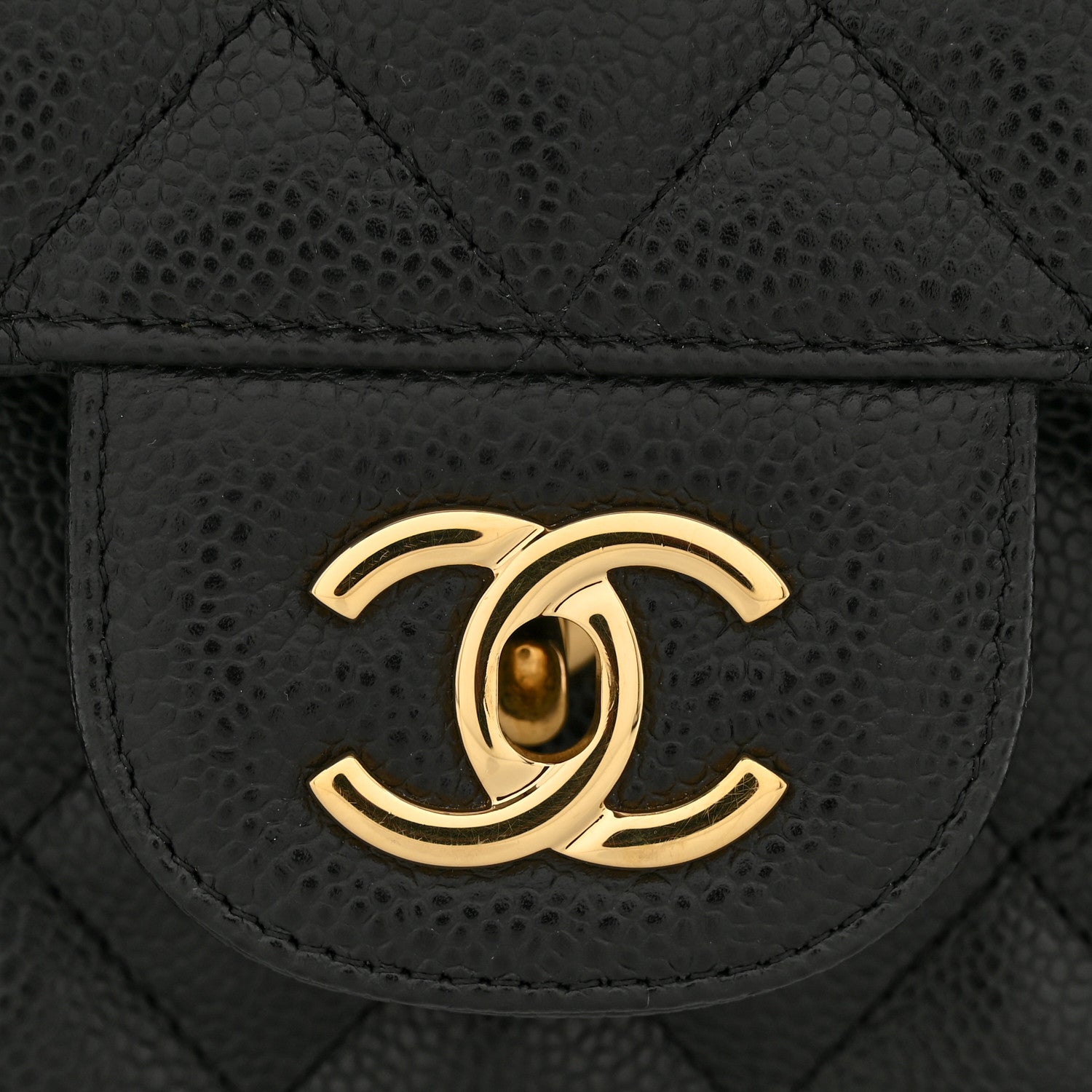 Chanel Caviar Quilted Jumbo Double Flap Black 13 of 15