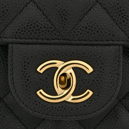 Chanel Caviar Quilted Jumbo Double Flap Black 13 of 15