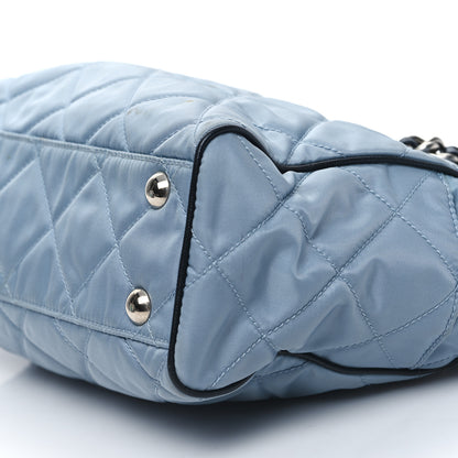 Prada Nylon Tessuto Quilted Chain Shoulder Bag Astrale 8 of 8