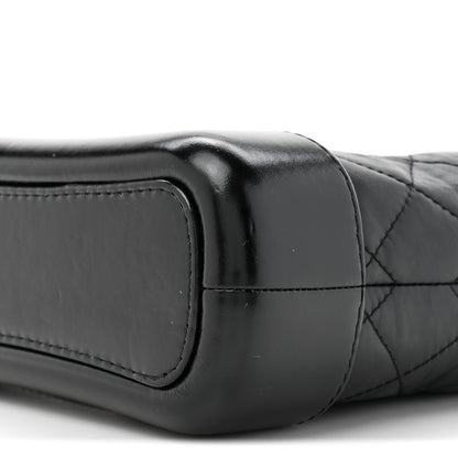 Chanel Aged Calfskin Quilted Small Gabrielle Hobo Black 9 of 14