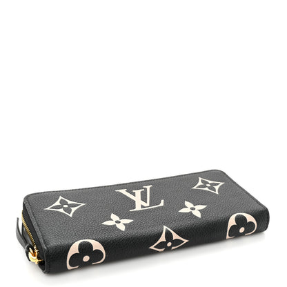 Louis Vuitton Empreinte Monogram Giant Clemence Wallet Black Beige 4 of 17