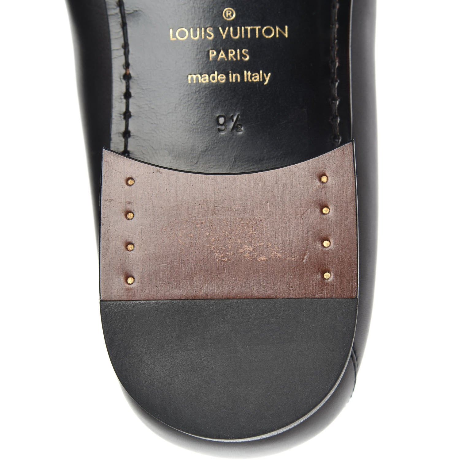 Louis Vuitton Calfskin Mens Montaigne Loafers 9.5 Black 9 of 10
