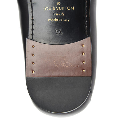 Louis Vuitton Calfskin Mens Montaigne Loafers 9.5 Black 9 of 10