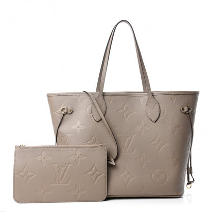Louis Vuitton Empreinte Monogram Giant Neverfull MM Tourterelle 1 of 10