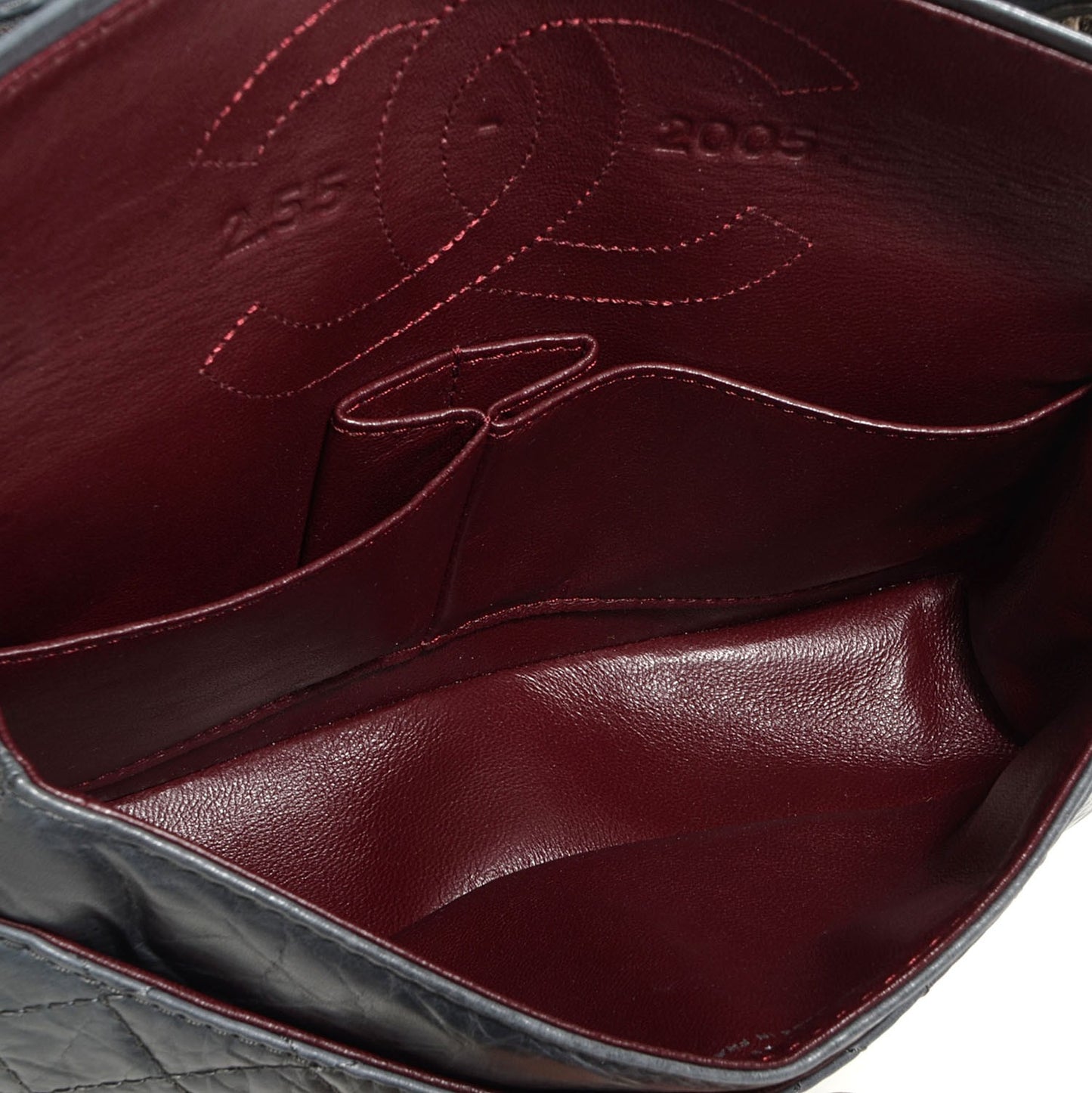 Aged Calfskin Quilted 2.55 Reissue 225 Grey