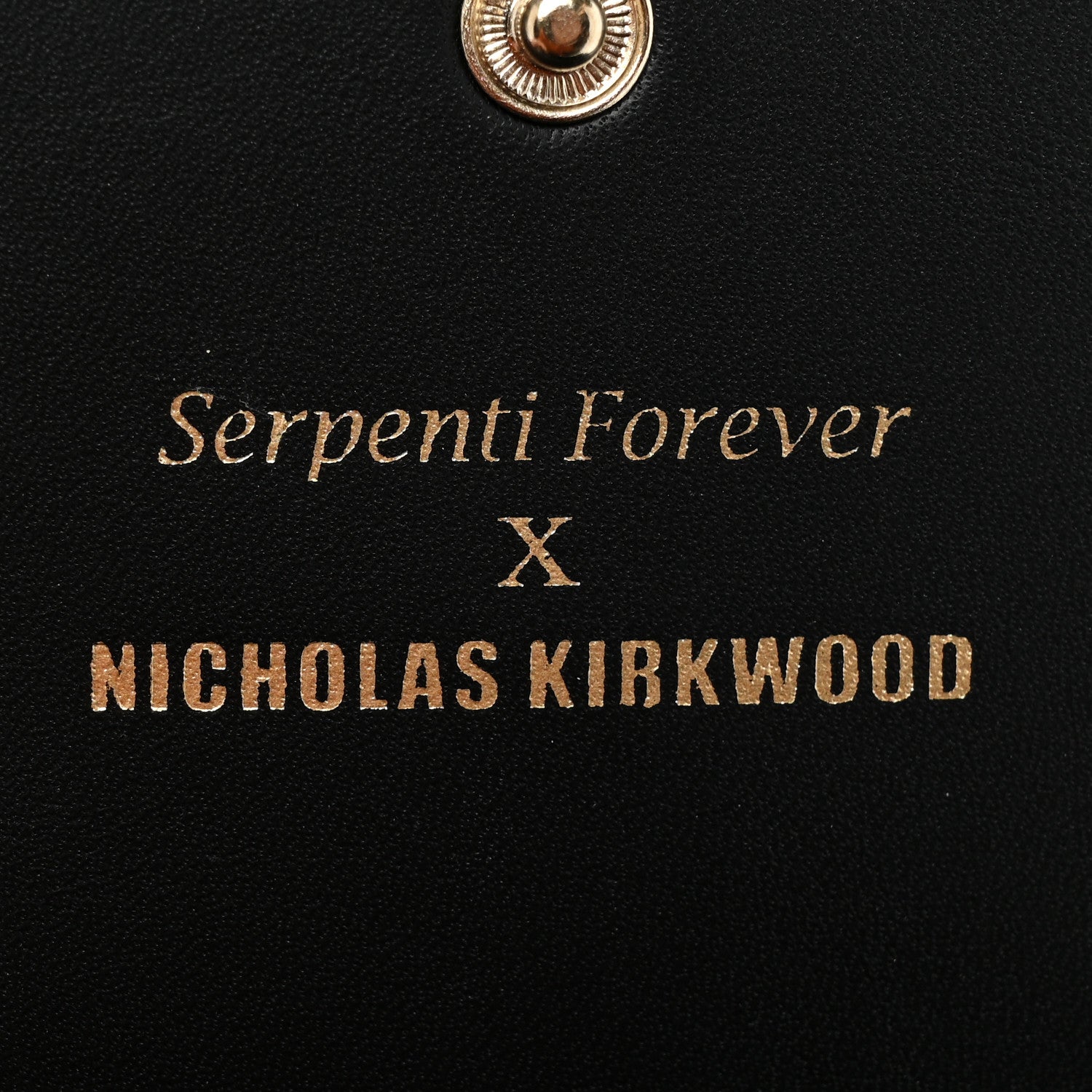 Bulgari X NICHOLAS KIRKWOOD Calfskin Studded Serpenti Chain Wallet White 7 of 10