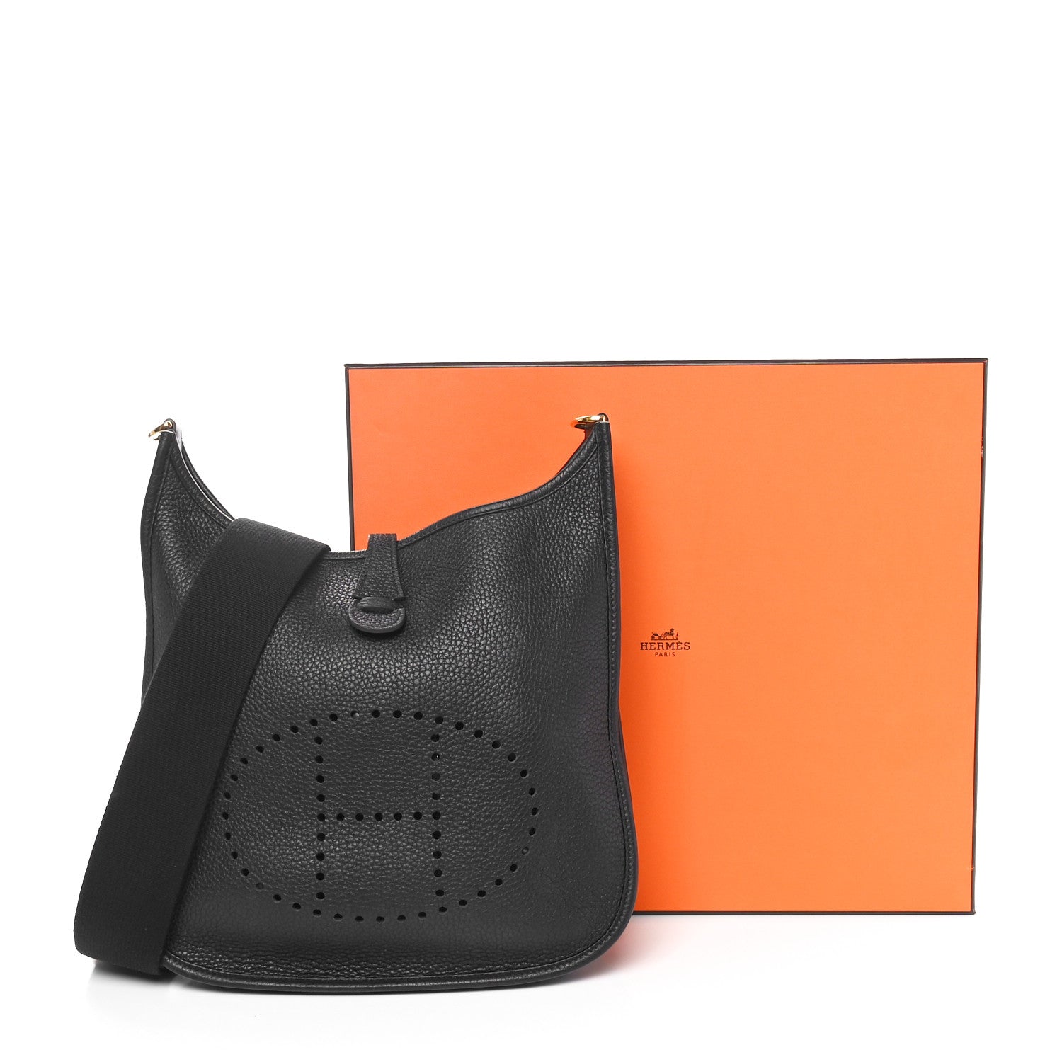 Hermes Taurillon Clemence EVELYNE III PM Black 11 of 11