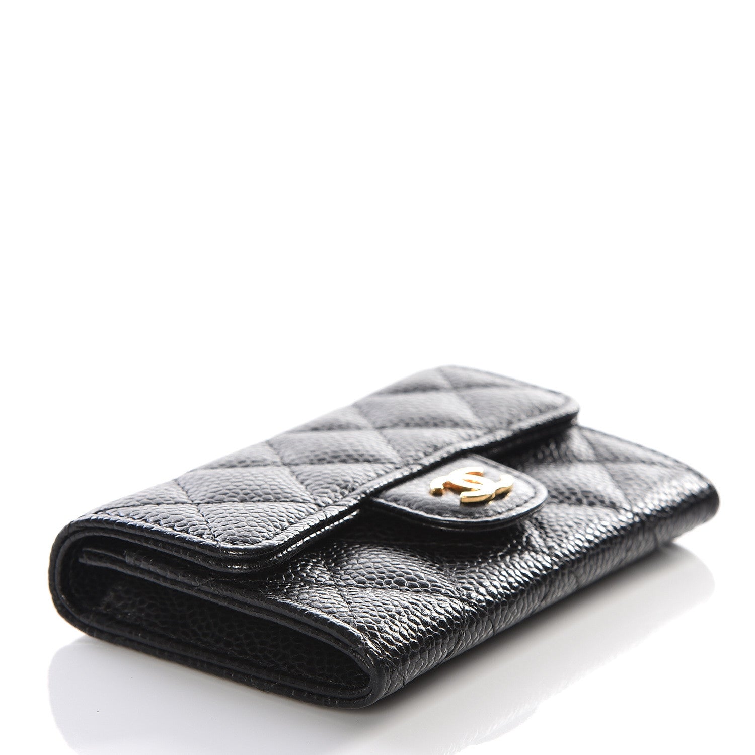 Chanel Caviar Quilted Flap Card Holder Black 3 of 11