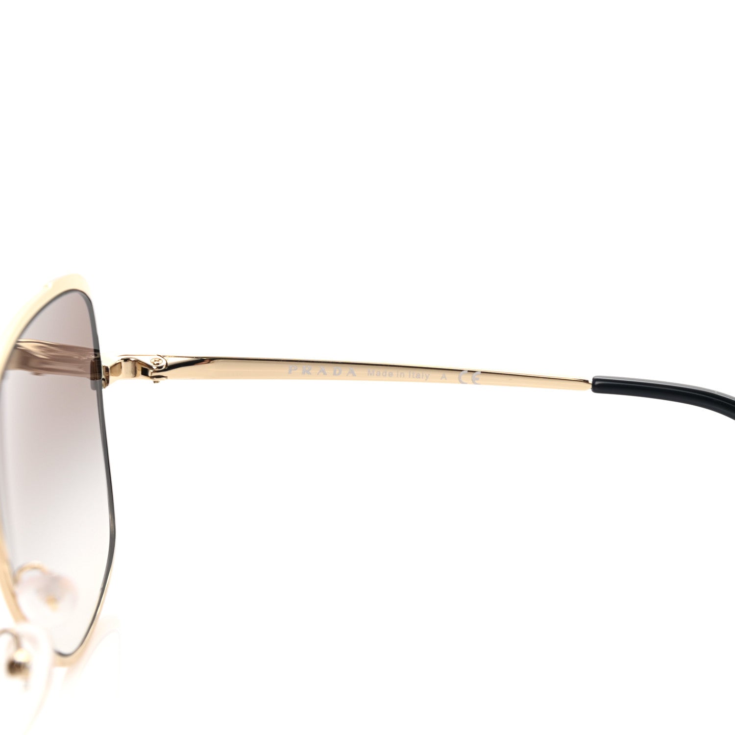 Prada Retro Cat Eye Sunglasses SPR 60X Black 6 of 8