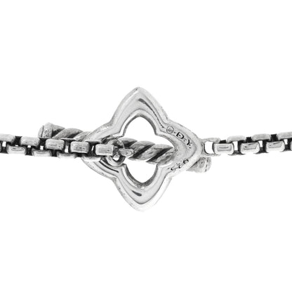 David Yurman Sterling Silver 25mm Quatrefoil Chain Necklace 4 of 4