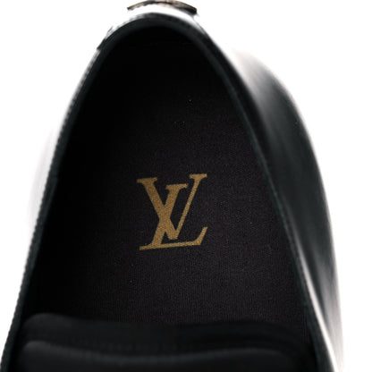 Louis Vuitton Calfskin Mens Formal Derby Shoes 10.5 Black 7 of 9